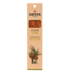 Натуральные индийские благовония CEDAR (15 шт.) 30 г Sattva