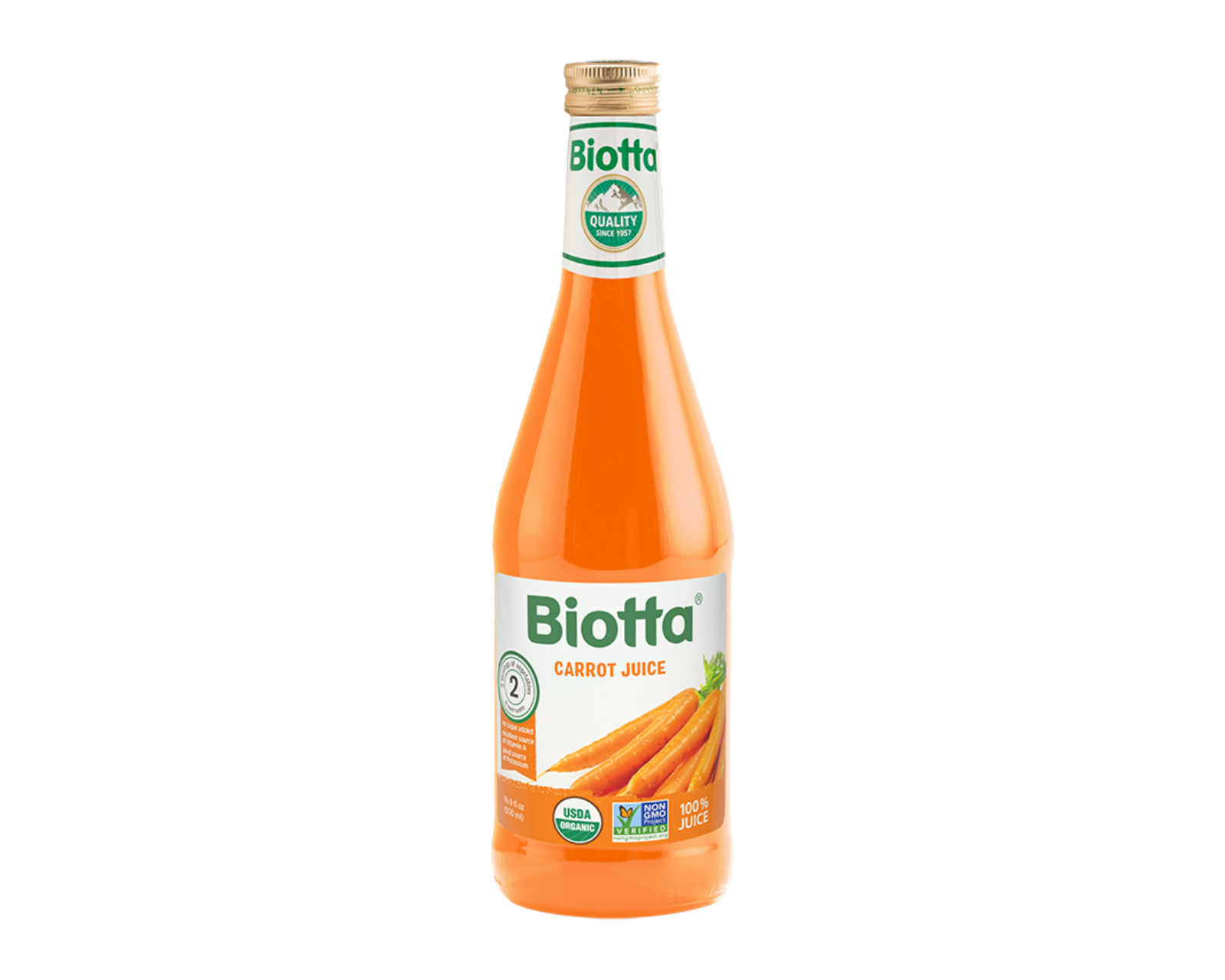 Ekologiškos morkų sultys BIOTTA, 500 ml Ekologiškos morkų sultys BIOTTA, 500 ml - Image 1