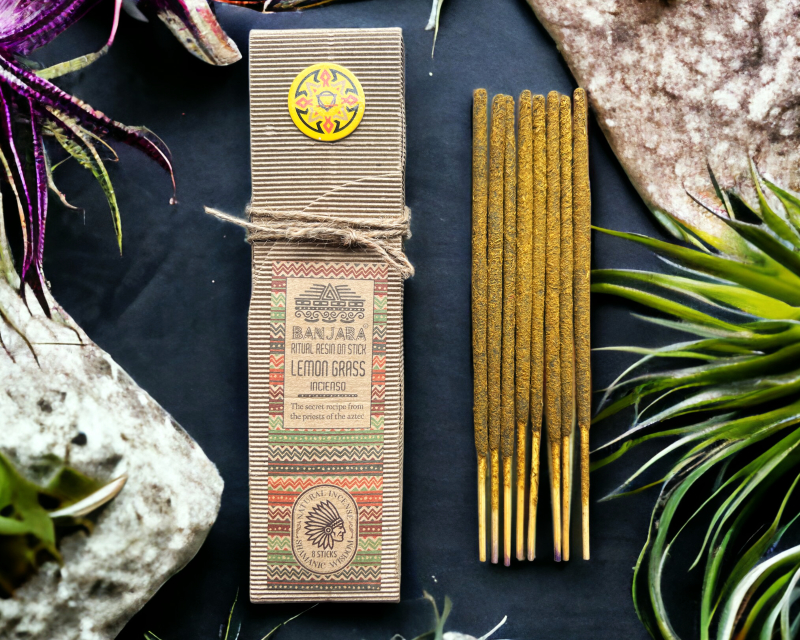 Ritual resin incense Yagra, 8 pcs. Ritualiniai sakų smilkalai Lemongrass