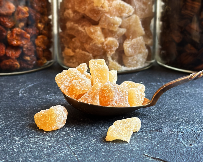 Organic ginger pieces in sugar Organic ginger pieces in sugar - Image 1