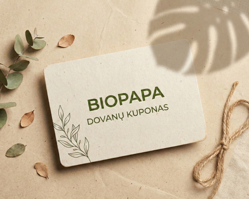 Biopapa dovanų kuponas Biopapa Dovanų Kuponas - Image 1