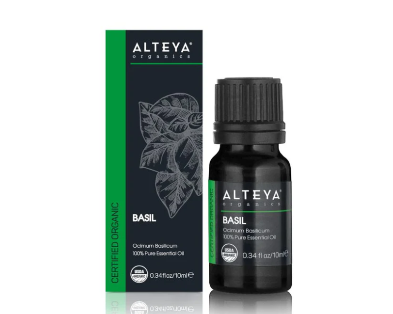 Organic basil essential oil 10 ml Organic basil essential oil 10 ml, ALTEYA - Image 1