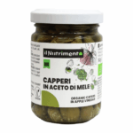 Органические каперсы в яблочном уксусе, 140 г, IL NUTRIMENTO