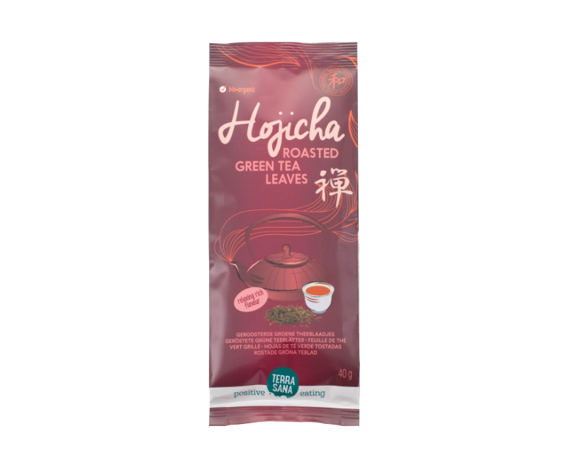 Ekologiška japoniška skrudinta žalioji arbata Hojicha, 40 g, TERRASANA Ekologiška japoniška skrudinta žalioji arbata Hojicha, 40 g, TERRASANA - Image 1