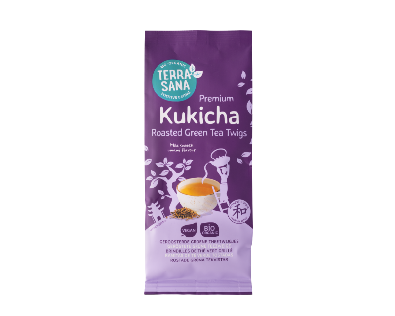 Ekologiška japoniška skrudinta žalioji arbata Kukicha, 75 g, TERRASANA Ekologiška japoniška skrudinta žalioji arbata Kukicha, 75 g, TERRASANA - Image 1