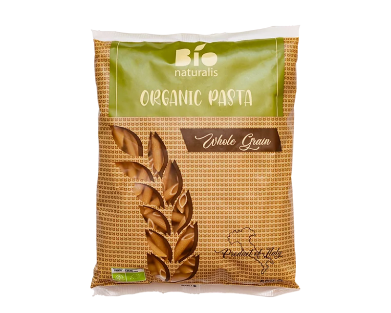 Ekologiški pilno grūdo kviečių makaronai PENNE (vamzdeliai) Ekologiški pilno grūdo kviečių makaronai PENNE (vamzdeliai) 500g, BIONATURALIS - Image 1